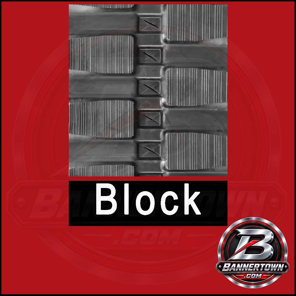 Rubber track pattern reference image BLOCK